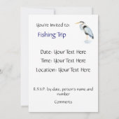 Algemeen Uitnodigen, Aanpassen Great Blue Heron Bi Kaart (Achterkant)