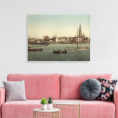 Algemeen Uitzicht Antwerpen II, België Canvas Afdruk (Insitu (Woonkamer))