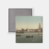 Algemeen Uitzicht Antwerpen II, België Magneet (Voorkant / Achterkant)