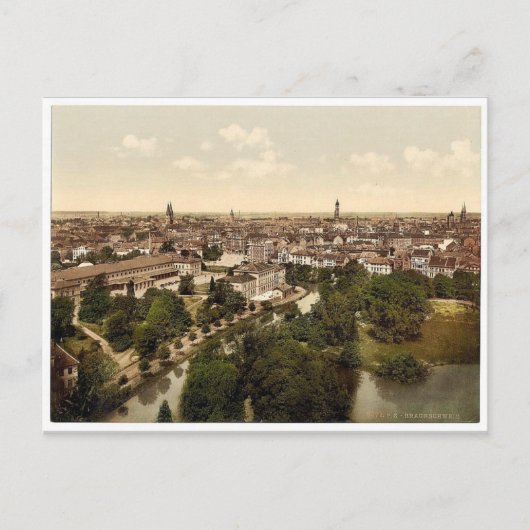 Algemeen uitzicht, Brunswick (d.w.z. Braunschweig) Briefkaart (Voorkant)
