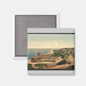 Algemeen uitzicht, Dieppe, Frankrijk Photochrom Magneet (Voorkant / Achterkant)