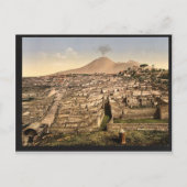 Algemeen uitzicht en Vesuvius, Pompeii, Italië  Briefkaart (Voorkant)