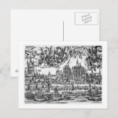 Algemeen Uitzicht Keulen, 1531 (graving) (b/w pho Briefkaart (Voorkant / Achterkant)