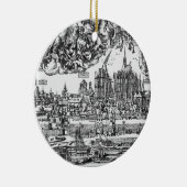 Algemeen Uitzicht Keulen, 1531 (graving) (b/w pho Keramisch Ornament (Rechts)