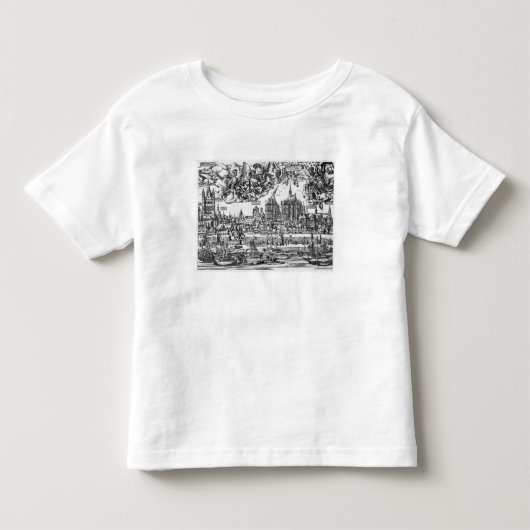 Algemeen Uitzicht Keulen, 1531 (graving) (b/w pho Kinder Shirts (Voorkant)