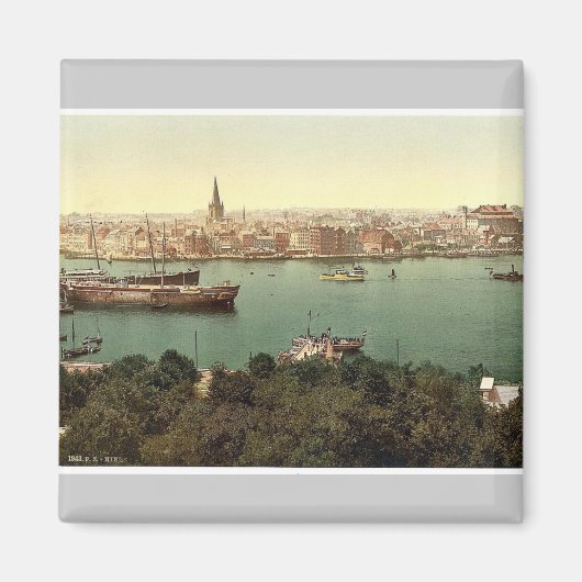 Algemeen uitzicht, Kiel, Sleeswijk-Holstein, Duits Magneet (Voorkant)