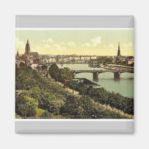 Algemeen uitzicht, rivier- en depots, Frankfurt Magneet