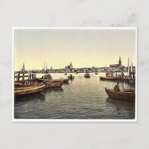 Algemeen uitzicht, Rostock, Mecklenburg-Schwern, D Briefkaart