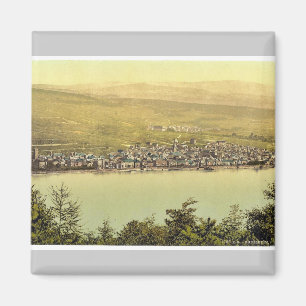 Algemeen uitzicht, Rudesheim, Rijn, Duitsland klas Magneet