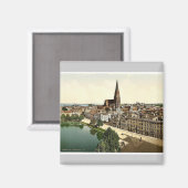Algemeen uitzicht, Schwerin, Mecklenburg-Schwerin, Magneet (Voorkant / Achterkant)