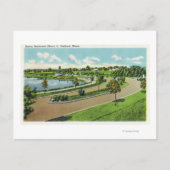 Algemeen Uitzicht van Baxter Blvd, Route # 1 Briefkaart (Voorkant)