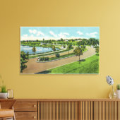 Algemeen Uitzicht van Baxter Blvd, Route # 1 Canvas Afdruk (Insitu (Woonkamer))