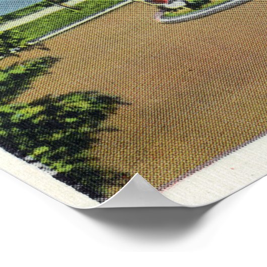 Algemeen Uitzicht van Baxter Blvd, Route # 1 Poster (Hoek)