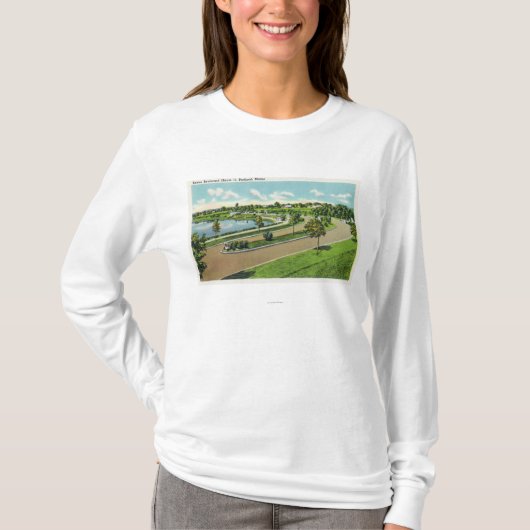 Algemeen Uitzicht van Baxter Blvd, Route # 1 T-shirt (Voorkant)