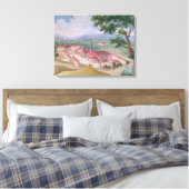 Algemeen uitzicht van de Abdij uit het oosten Canvas Afdruk (Insitu (Slaapkamer))