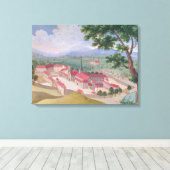Algemeen uitzicht van de Abdij uit het oosten Canvas Afdruk (Insitu (Houten vloer))