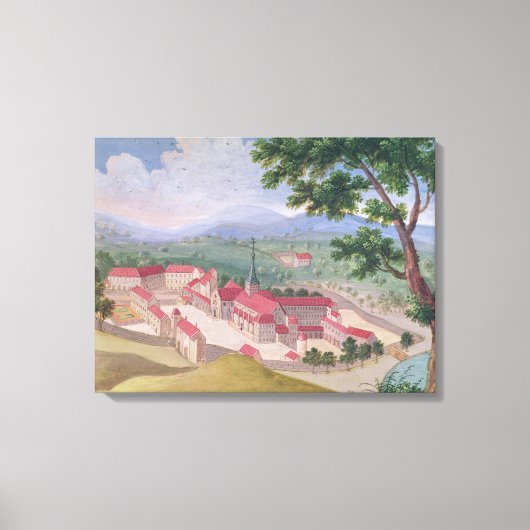 Algemeen uitzicht van de Abdij uit het oosten Canvas Afdruk (Voorkant)