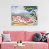 Algemeen uitzicht van de Abdij uit het oosten Canvas Afdruk (Insitu (Woonkamer))