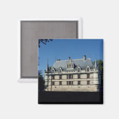 Algemeen uitzicht van de Chateau d'Azay-le-Rideau Magneet (Voorkant / Achterkant)
