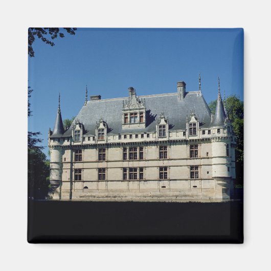 Algemeen uitzicht van de Chateau d'Azay-le-Rideau Magneet (Voorkant)
