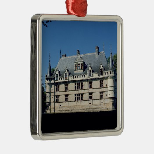 Algemeen uitzicht van de Chateau d'Azay-le-Rideau Metalen Ornament (Rechts)