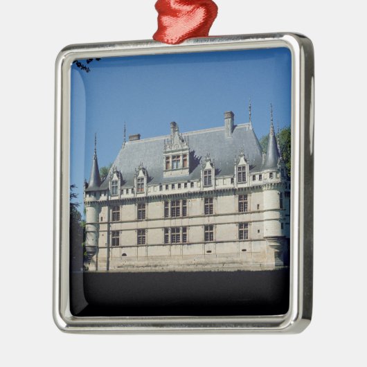 Algemeen uitzicht van de Chateau d'Azay-le-Rideau Metalen Ornament (Links)