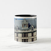 Algemeen uitzicht van de Chateau d'Azay-le-Rideau Tweekleurige Koffiemok (Center)