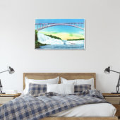 Algemeen Uitzicht van de Herfsten en de regenboog Canvas Afdruk (Insitu (Slaapkamer))