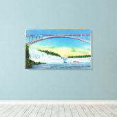 Algemeen Uitzicht van de Herfsten en de regenboog Canvas Afdruk (Insitu (Houten vloer))