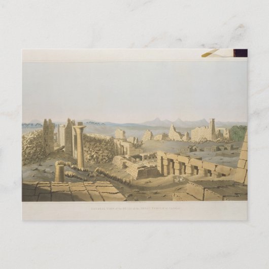 Algemeen Uitzicht van de ruïnes van de Grote Tempe Briefkaart (Voorkant)