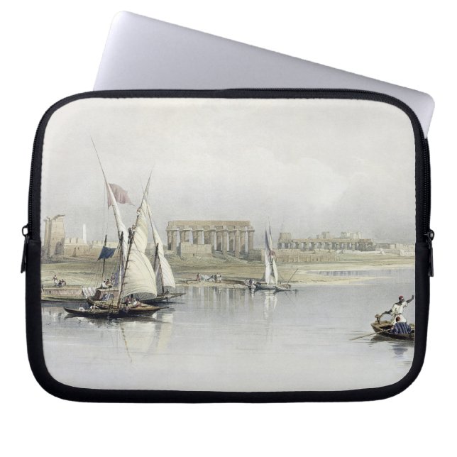 Algemeen Uitzicht van de Ruins of Luxor uit de Nij Laptop Sleeve (Voorkant)