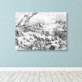 Algemeen uitzicht van de slag van Muhlberg Canvas Afdruk (Insitu (Houten vloer))