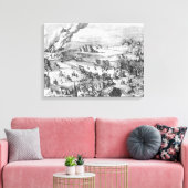 Algemeen uitzicht van de slag van Muhlberg Canvas Afdruk (Insitu (Woonkamer))