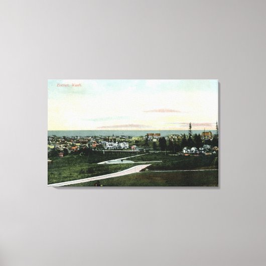 Algemeen Uitzicht van de stad Canvas Afdruk (Voorkant)