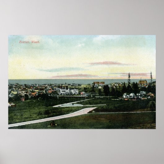 Algemeen Uitzicht van de stad Poster (Voorkant)