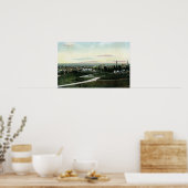 Algemeen Uitzicht van de stad Poster (Keuken)