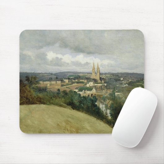 Algemeen Uitzicht van de stad Saint-Lo, c.1833 Muismat (Met muis)