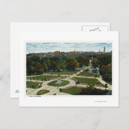 Algemeen Uitzicht van de tuin Briefkaart (Voorkant / Achterkant)