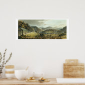 Algemeen Uitzicht van de zuidelijke en oostelijke  Poster (Keuken)