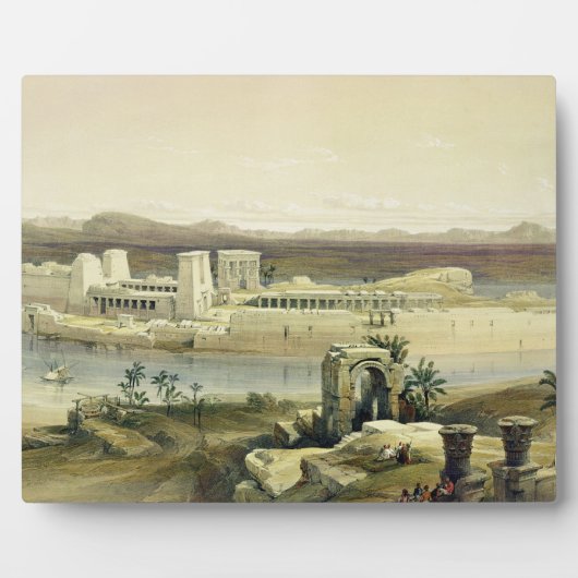 Algemeen Uitzicht van het eiland Philae uit Nubia Fotoplaat (Voorkant)