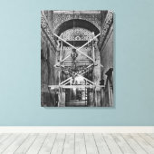 Algemeen uitzicht van het gebouw canvas afdruk (Insitu (Houten vloer))