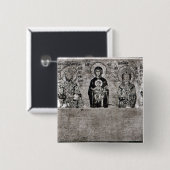Algemeen uitzicht van het John Panel Vierkante Button 5,1 Cm (Voorkant /achterkant)