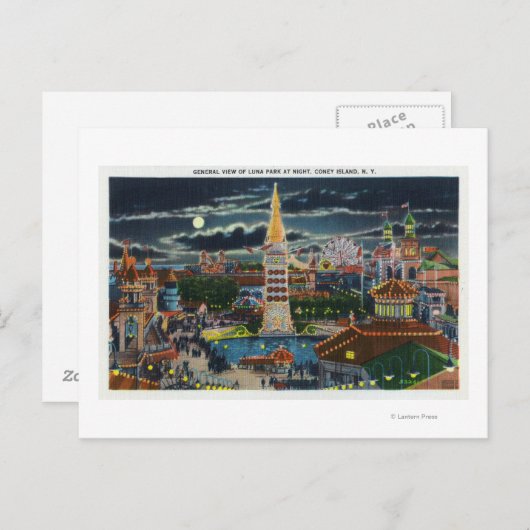 Algemeen Uitzicht van het natuurpark Luna bij nach Briefkaart (Voorkant / Achterkant)