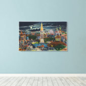 Algemeen Uitzicht van het natuurpark Luna bij nach Canvas Afdruk (Insitu (Houten vloer))