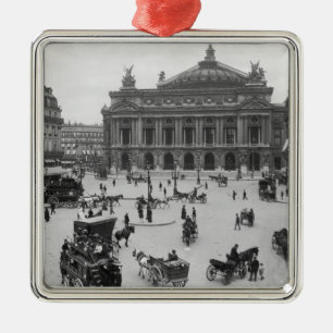 Algemeen uitzicht van het Opera House van Parijs Metalen Ornament