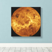 Algemeen uitzicht van het oppervlak van Venus Canvas Afdruk (Insitu (Houten vloer))