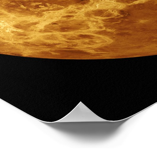 Algemeen uitzicht van het oppervlak van Venus Poster (Hoek)