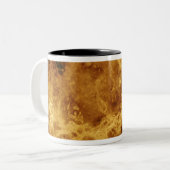 Algemeen uitzicht van het oppervlak van Venus Tweekleurige Koffiemok (Voorkant links)