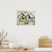 Algemeen Uitzicht van het Waarnemingscentrum Poster (Keuken)