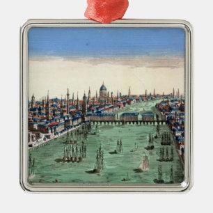 Algemeen Uitzicht van Londen Metalen Ornament